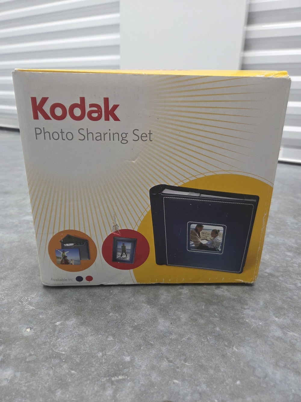 Kodak Photo Sharing Set Red Albums Album Frame Leatherette